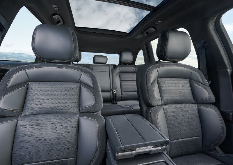 The spacious second row and available panoramic Vista Roof® is shown. | Pierre Lincoln in Lynnwood WA